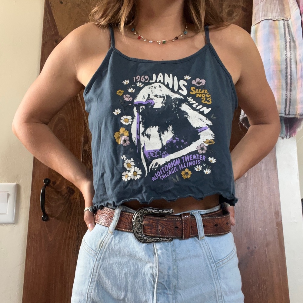 janis joplin graphic tank